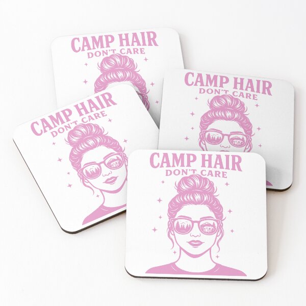 Item preview, Camp Hair Don't Care Funny Camping Camper designed and sold by LuminOrb.