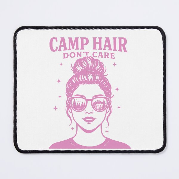Item preview, Camp Hair Don't Care Funny Camping Camper designed and sold by LuminOrb.
