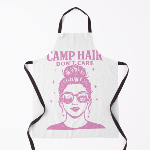 Item preview, Camp Hair Don't Care Funny Camping Camper designed and sold by LuminOrb.