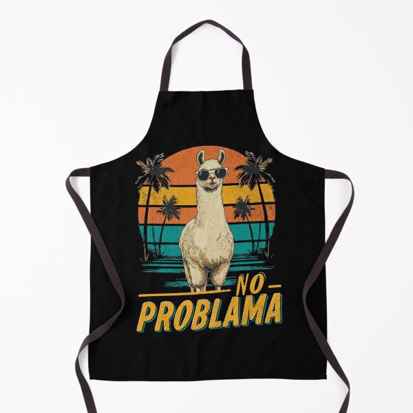 Item preview, No Prob-llama Retro Llama designed and sold by Blurbean.