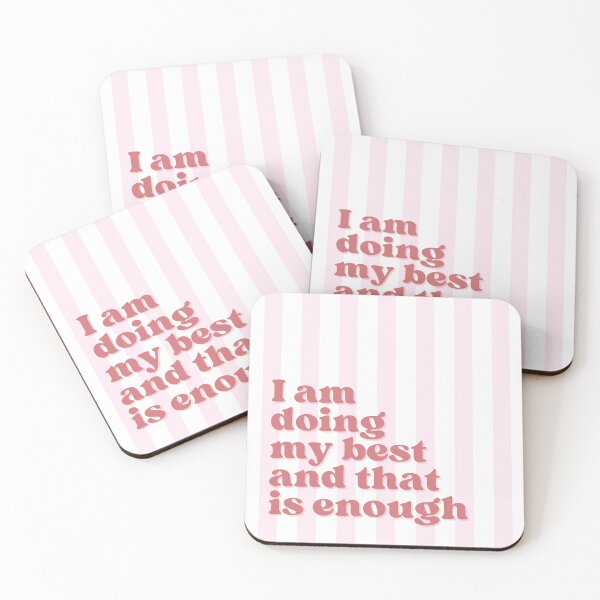Item preview, Stripy typographic inspirational quote print - pink and red designed and sold by RuthB-Design.
