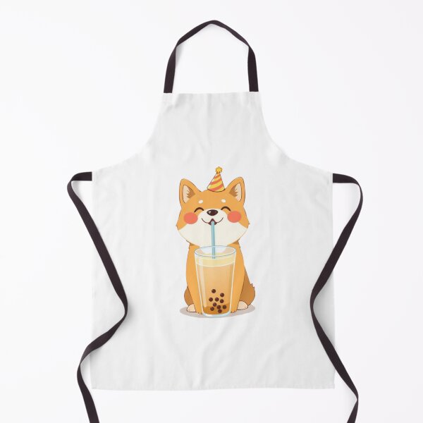 Item preview, Shiba Inu Boba Tea 4 Milk Chocolate Party Hat happy birthday kawaii gift funny christmas happy designed and sold by CheeseBlueprint.