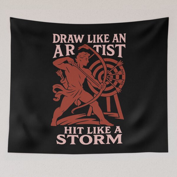 Item preview, Draw Like An Artist Hit Like A Storm Archery Bow designed and sold by LuminOrb.