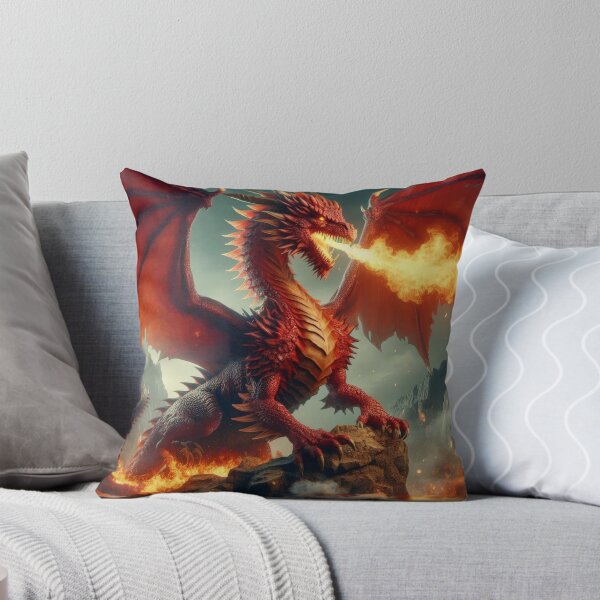 Item preview,  red dragon on the rocks breathes fire ,Legendary Animals,Dragons Breathing Fire Phone Cases,dragon art designed and sold by Expressions-Sel.