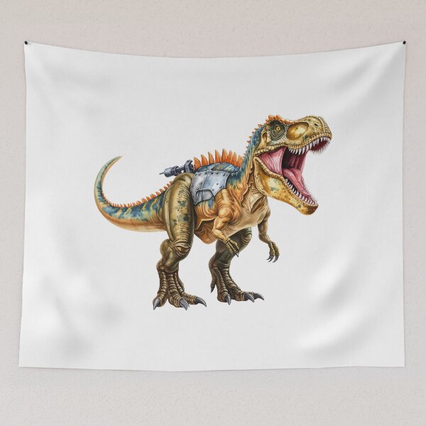 Item preview, Watercolor painting of a T-Rex, metal back armor designed and sold by Nok-Thep.