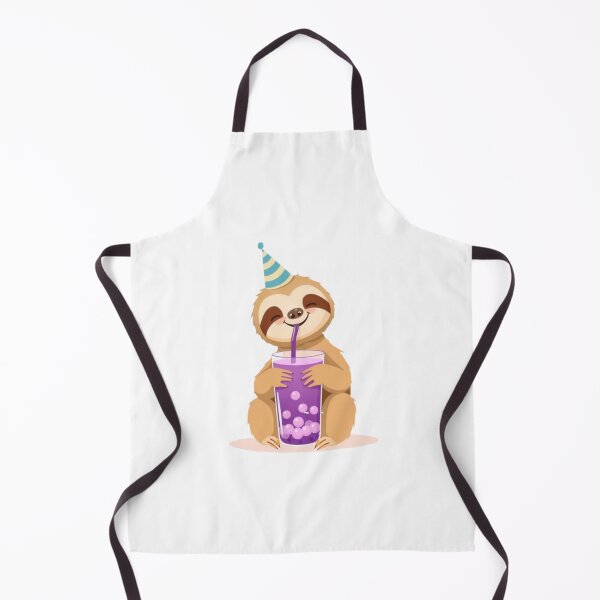 Item preview, Sloth Boba Tea 4 Milk Chocolate Party Hat happy birthday kawaii gift funny christmas happy designed and sold by CheeseBlueprint.