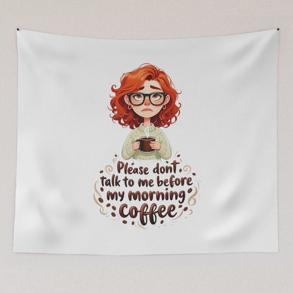 Item preview, Please dont talk to me before my morning Coffee designed and sold by Vintage Designs +.