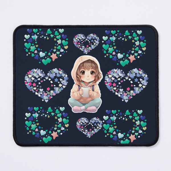 Item preview, Coffee Makes Me Cute – Kawaii Chibi Girl designed and sold by Artishal.