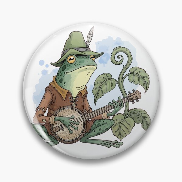 Item preview, Cottagecore Banjo Frog Music designed and sold by StudioJohan.