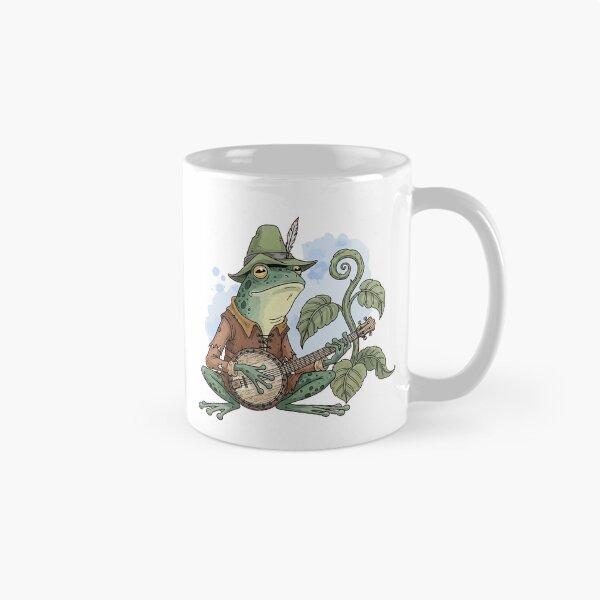 Artikelvorschau, Cottagecore Banjo Frog Musik entworfen und verkauft von StudioJohan.