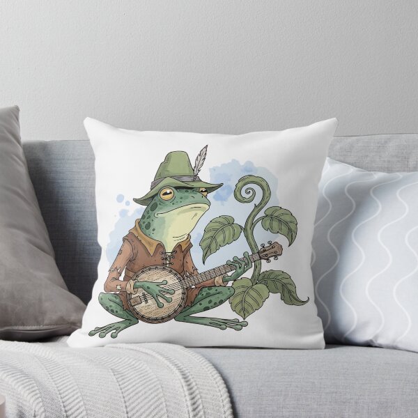 Item preview, Cottagecore Banjo Frog Music designed and sold by StudioJohan.