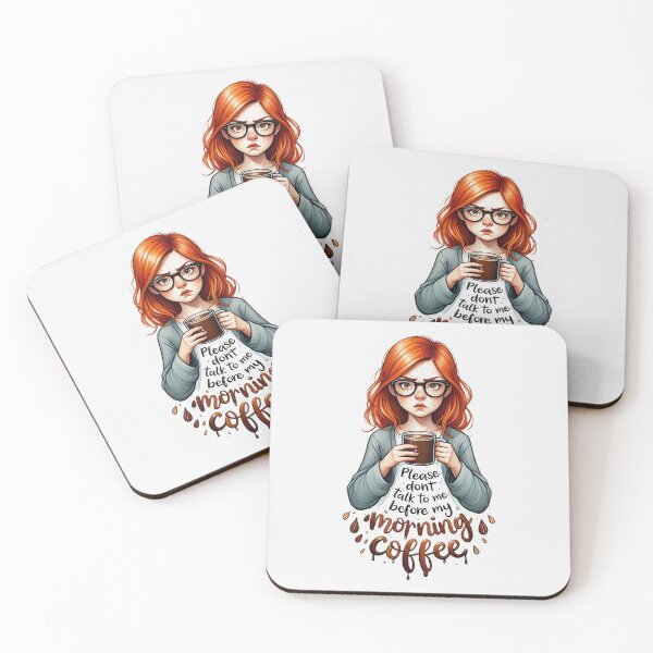 Item preview,  Please dont talk to me before my morning Coffee designed and sold by Vintage Designs +.