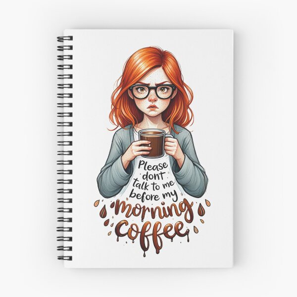 Item preview,  Please dont talk to me before my morning Coffee designed and sold by Vintage Designs +.