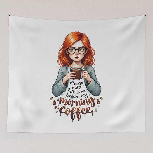 Item preview,  Please dont talk to me before my morning Coffee designed and sold by Vintage Designs +.