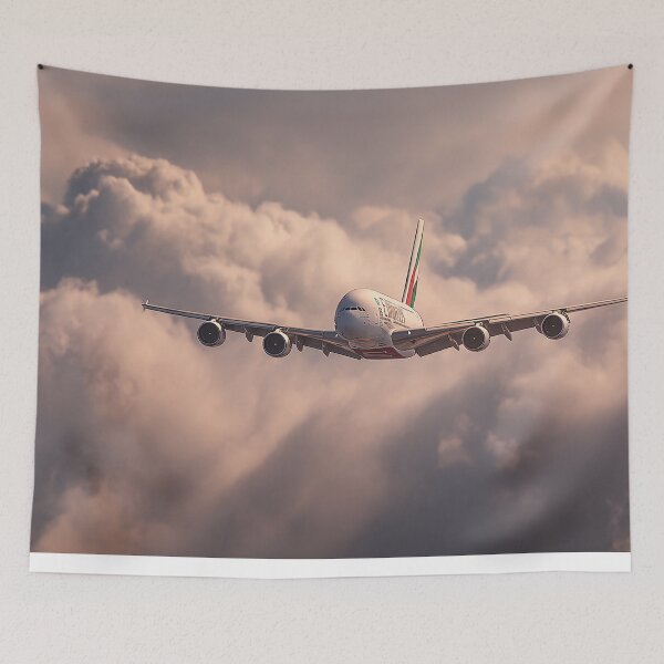 Item preview, Emirates A380 Climbing Above the Clouds designed and sold by Skyframe Aviation.
