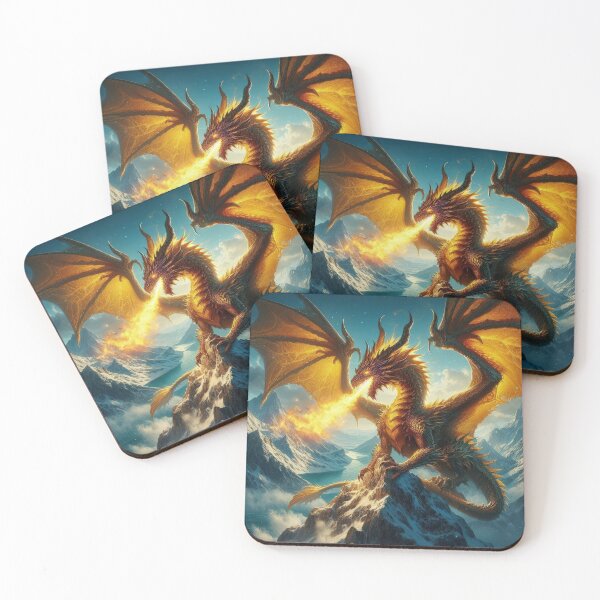 Item preview, yellow dragon on  breathes fire in the mountains ,Legendary Animals,Dragons Breathing Fire Phone Cases,dragon art designed and sold by Expressions-Sel.