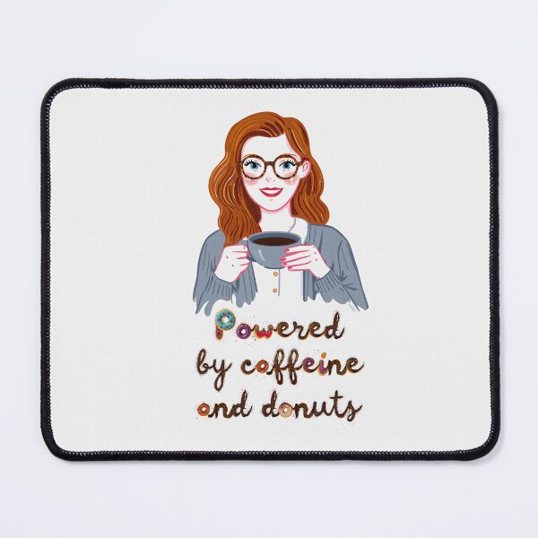 Item preview, Powered by caffeine and donuts designed and sold by Vintage Designs +.