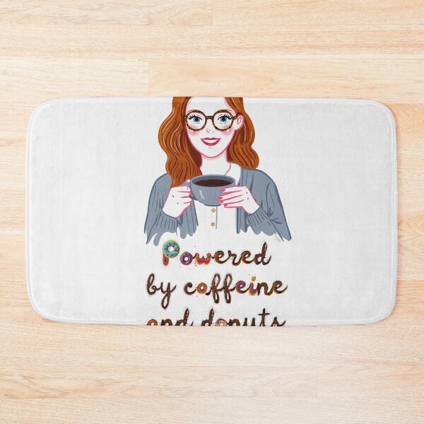 Item preview, Powered by caffeine and donuts designed and sold by Vintage Designs +.