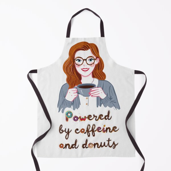 Item preview, Powered by caffeine and donuts designed and sold by Vintage Designs +.