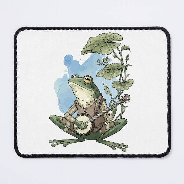 Item preview, Cute Frog Playing Banjo Aesthetic designed and sold by StudioJohan.