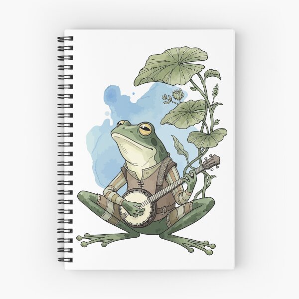 Item preview, Cute Frog Playing Banjo Aesthetic designed and sold by StudioJohan.