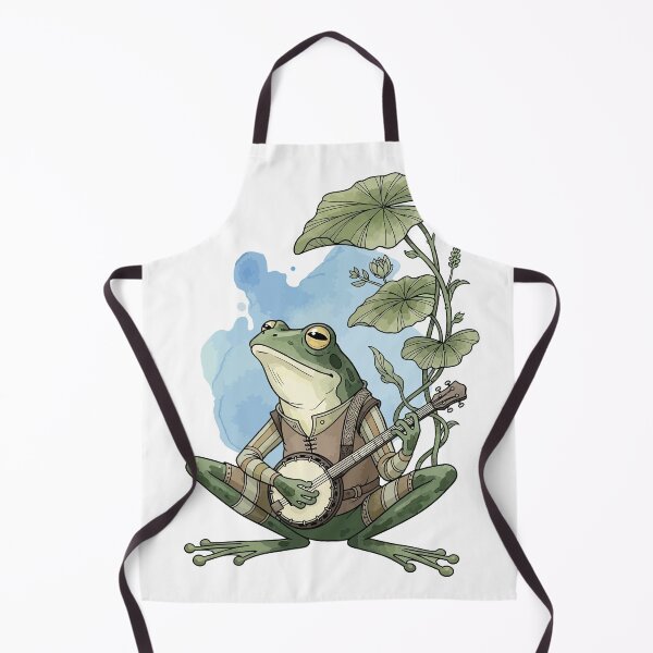 Item preview, Cute Frog Playing Banjo Aesthetic designed and sold by StudioJohan.