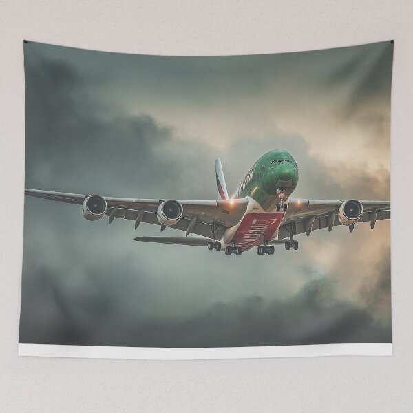 Item preview, Emirates A380 Approaching Destination designed and sold by Skyframe Aviation.