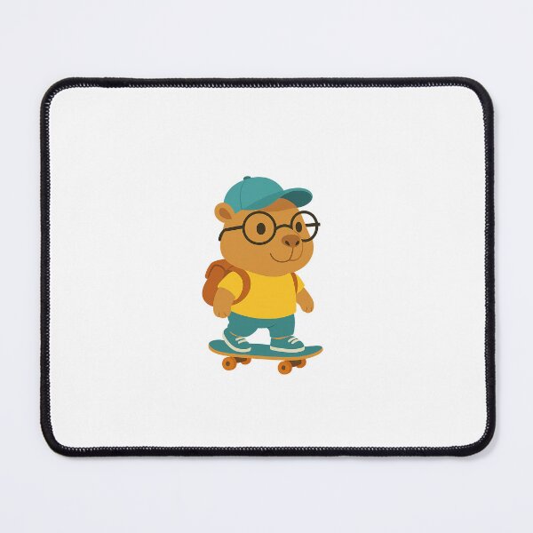 Item preview, Cute capybara cartoon skate designed and sold by Blacksheeped.