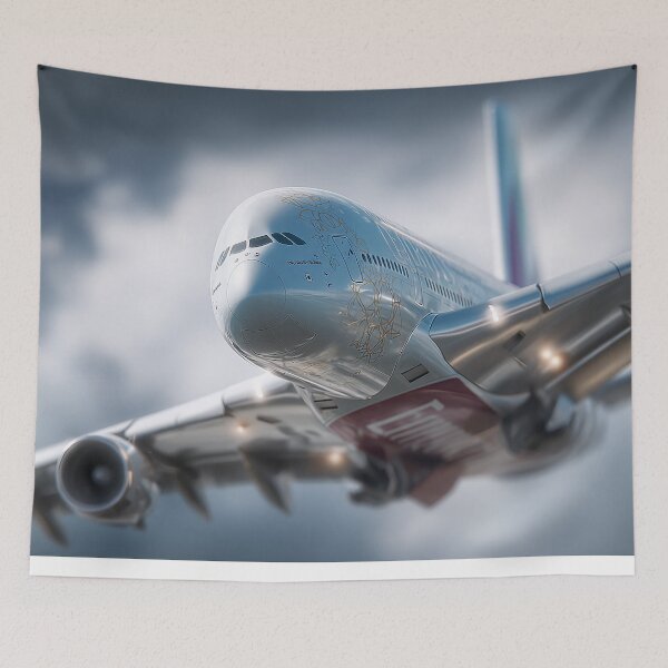 Item preview, Emirates A380 Gliding Through Sky designed and sold by Skyframe Aviation.