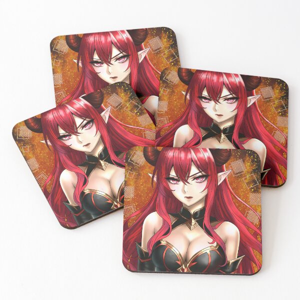 Item preview, anime girl with red hair, fire and horns -Enma designed and sold by Yumikazumi.