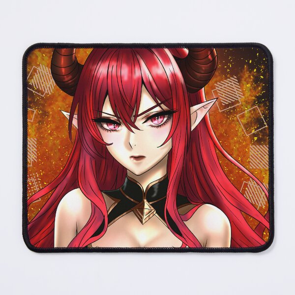 Item preview, anime girl with red hair, fire and horns -Enma designed and sold by Yumikazumi.