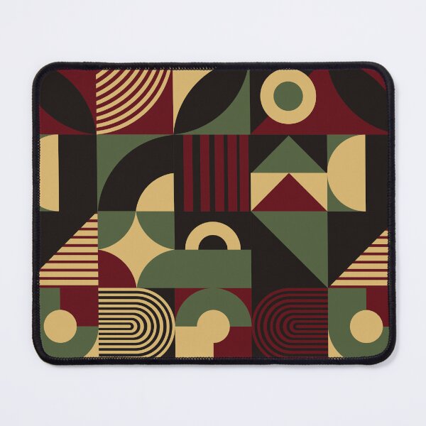 Item preview, Bauhaus Inspired Products For Bauhaus Interior Design and Bauhaus Style Home in Bauhaus Aesthetic Bauhaus Color Palette: Maroon Beige and Black Multicolor Bauhaus designed and sold by Ideeplyfeltit.