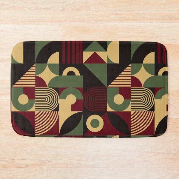 Item preview, Bauhaus Inspired Products For Bauhaus Interior Design and Bauhaus Style Home in Bauhaus Aesthetic Bauhaus Color Palette: Maroon Beige and Black Multicolor Bauhaus designed and sold by Dezinix.