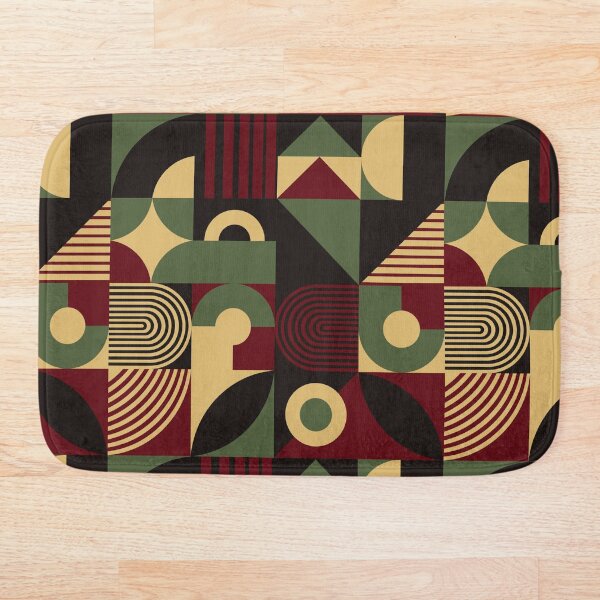 Item preview, Bauhaus Inspired Products For Bauhaus Interior Design and Bauhaus Style Home in Bauhaus Aesthetic Bauhaus Color Palette: Maroon Beige and Black Multicolor Bauhaus designed and sold by Ideeplyfeltit.