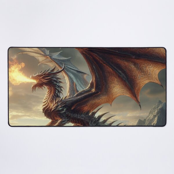 Item preview, brown dragon on breathes fire in the mountains ,Legendary Animals,Dragons Breathing Fire Phone Cases,dragon art designed and sold by Expressions-Sel.