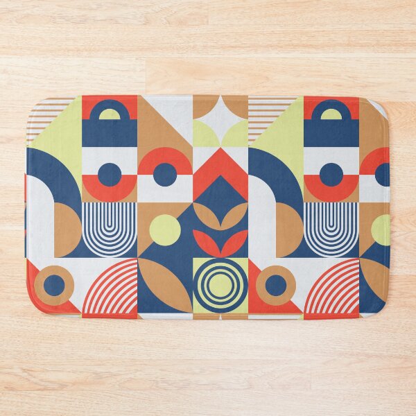 Item preview, Bauhaus Inspired Products For Bauhaus Interior Design and Bauhaus Style Home in Bauhaus Aesthetic Bauhaus Color Palette: Red Yellow White and Brown Multicolor Bauhaus designed and sold by Dezinix.