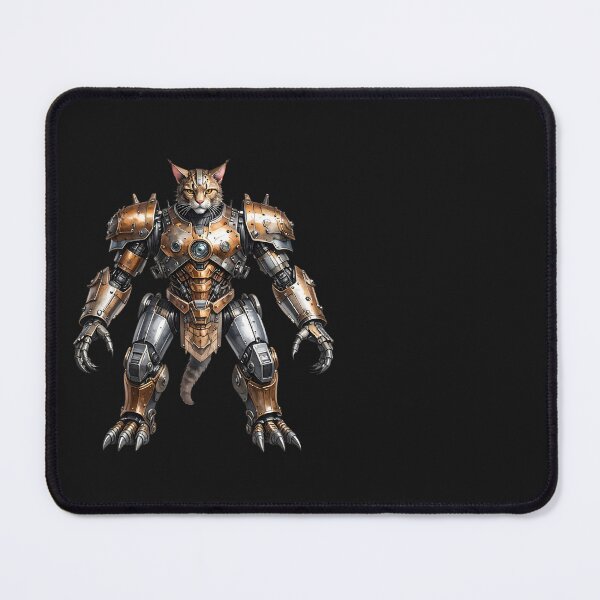 Item preview, Cyborg cat, warrior cat, mechanical cat, robot cat, designed and sold by Nok-Thep.