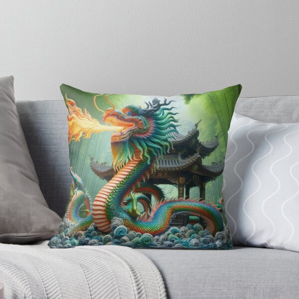 Item preview, green colorful Chinese dragon in the forest,Legendary Animals,Dragons Breathing Fire Phone Cases,dragon art designed and sold by Expressions-Sel.