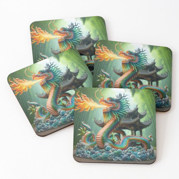 Item preview, green colorful Chinese dragon in the forest,Legendary Animals,Dragons Breathing Fire Phone Cases,dragon art designed and sold by Expressions-Sel.