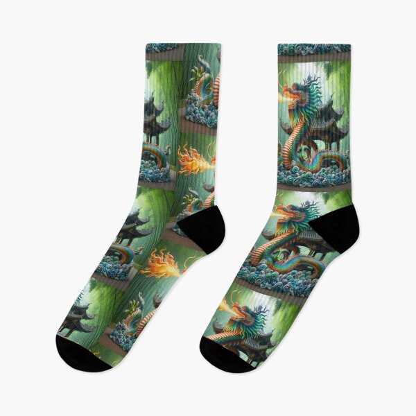 Item preview, green colorful Chinese dragon in the forest,Legendary Animals,Dragons Breathing Fire Phone Cases,dragon art designed and sold by Expressions-Sel.