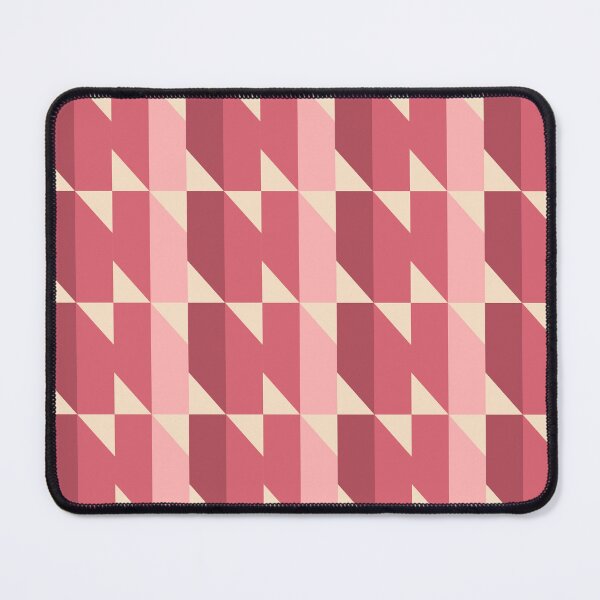 Item preview, Pink and beige geometric pattern designed and sold by RuthB-Design.