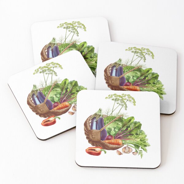 Item preview, Fresh harvest of assorted vegetables in a woven basket presented on a white background designed and sold by Ms. Iryna.