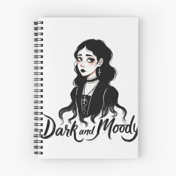 Item preview, Dark and moody -  Emo Goth Girl design designed and sold by Vintage Designs +.