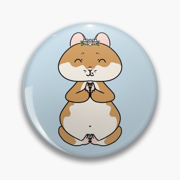 Item preview, Cute Meditating Hamster for Yoga Lovers designed and sold by HugSomeNettles.