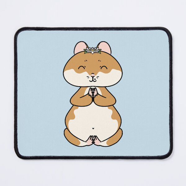 Item preview, Cute Meditating Hamster for Yoga Lovers designed and sold by HugSomeNettles.