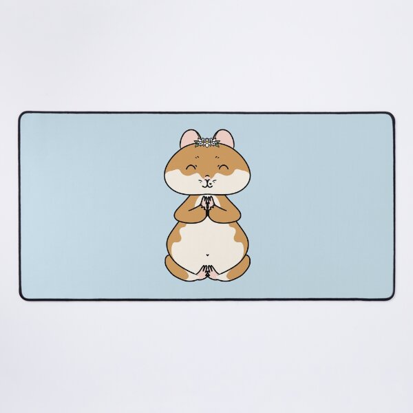 Item preview, Cute Meditating Hamster for Yoga Lovers designed and sold by HugSomeNettles.