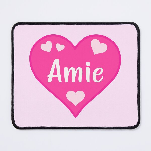 Item preview, Amie Name Pink Heart designed and sold by Jeallan Designs.