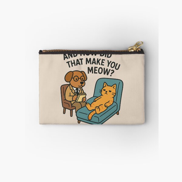 Item preview, Sesión de terapia con gatos: caricatura divertida de perros y gatos designed and sold by SillyPawsStudio.