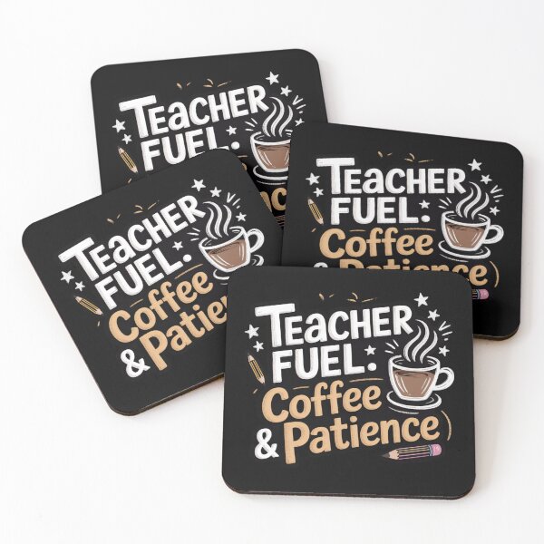 Item preview, Teacher Fuel Coffee, Patience, Funny Educator Quote Sticker  designed and sold by podlook.