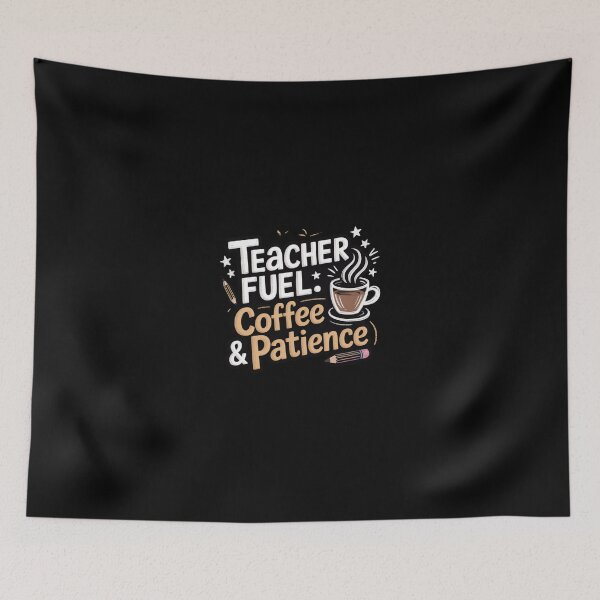 Item preview, Teacher Fuel Coffee, Patience, Funny Educator Quote Sticker  designed and sold by podlook.